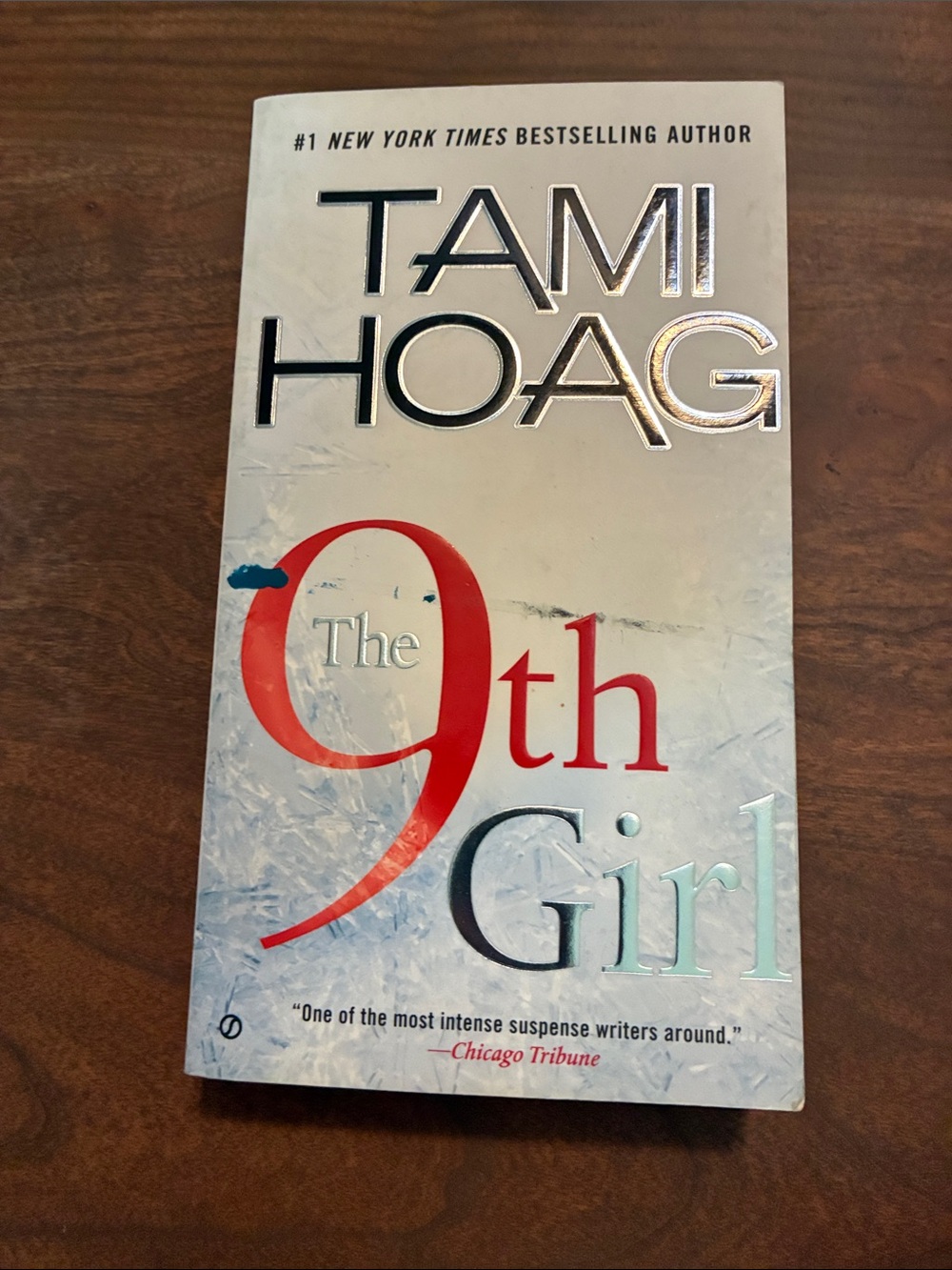 The 9th Girl Decorative Book Cover Art - Cream and Red